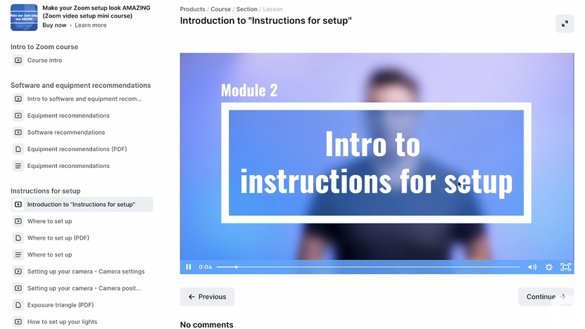 Podia online course builder