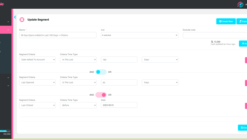 Automated list segmentation