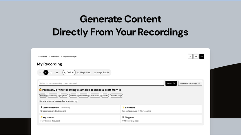AI content repurposing