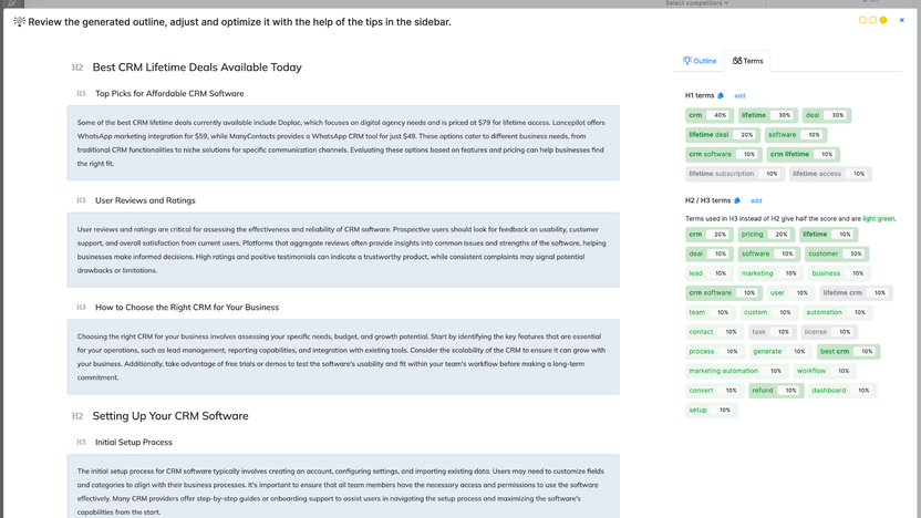 Long-form article generator